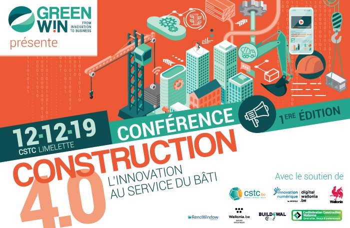 GreenWin a tenu la 1ère édition de Conférence Construction: CONSTRUCTION 4.0 le 12 décembre 2019