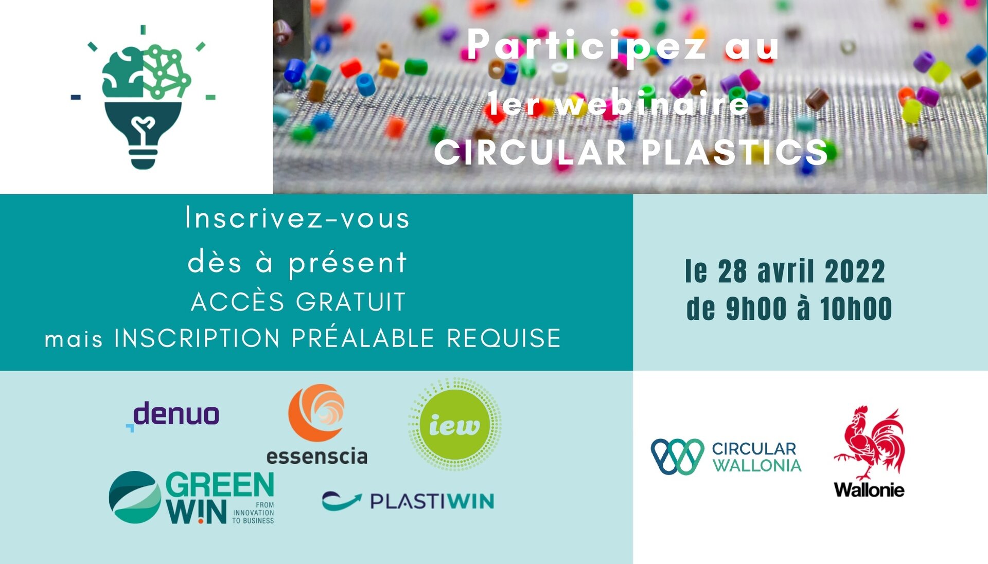 PARTICIPEZ au 1er webinaire Circular Plastics de la stratégie Circular Wallonia