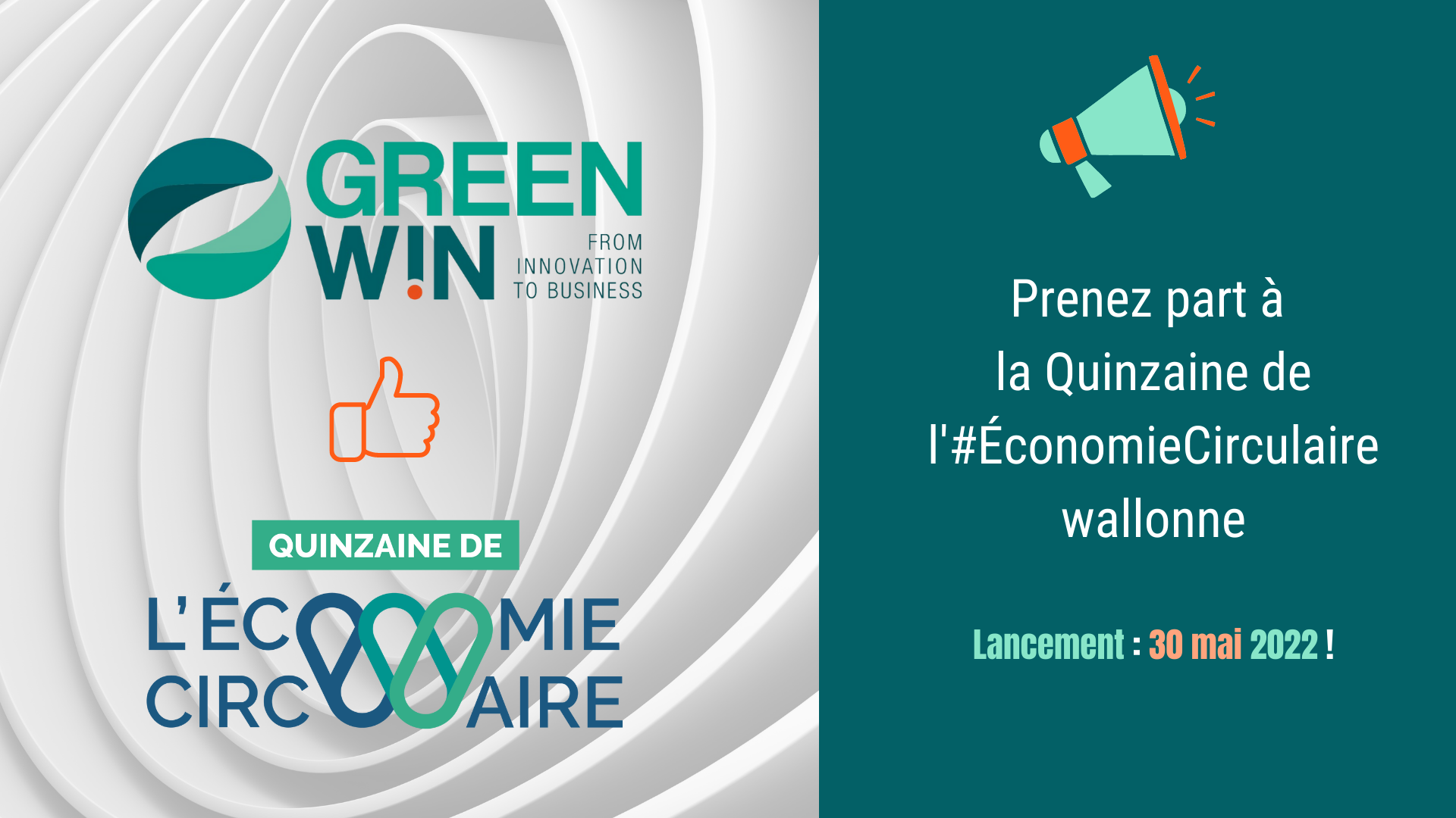Prenez part à la Quinzaine de l'Economie Circulaire wallonne du 30 mai au 10 juin 2022