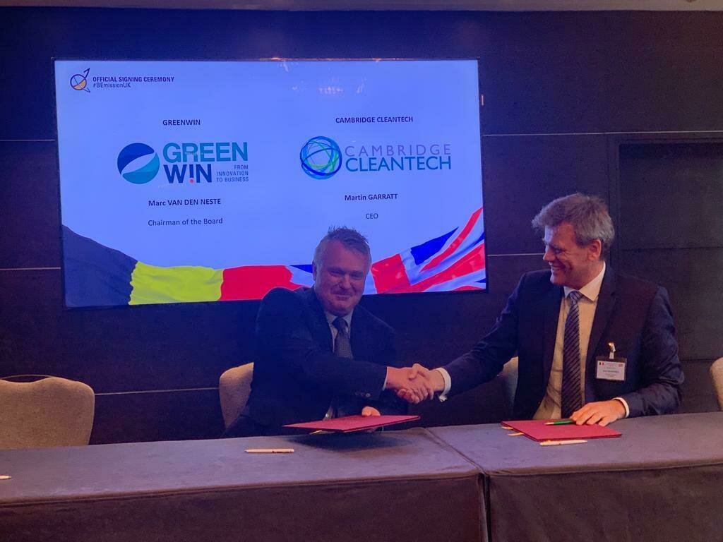 GreenWin et Cambridge Cleantech signent un accord de coopération