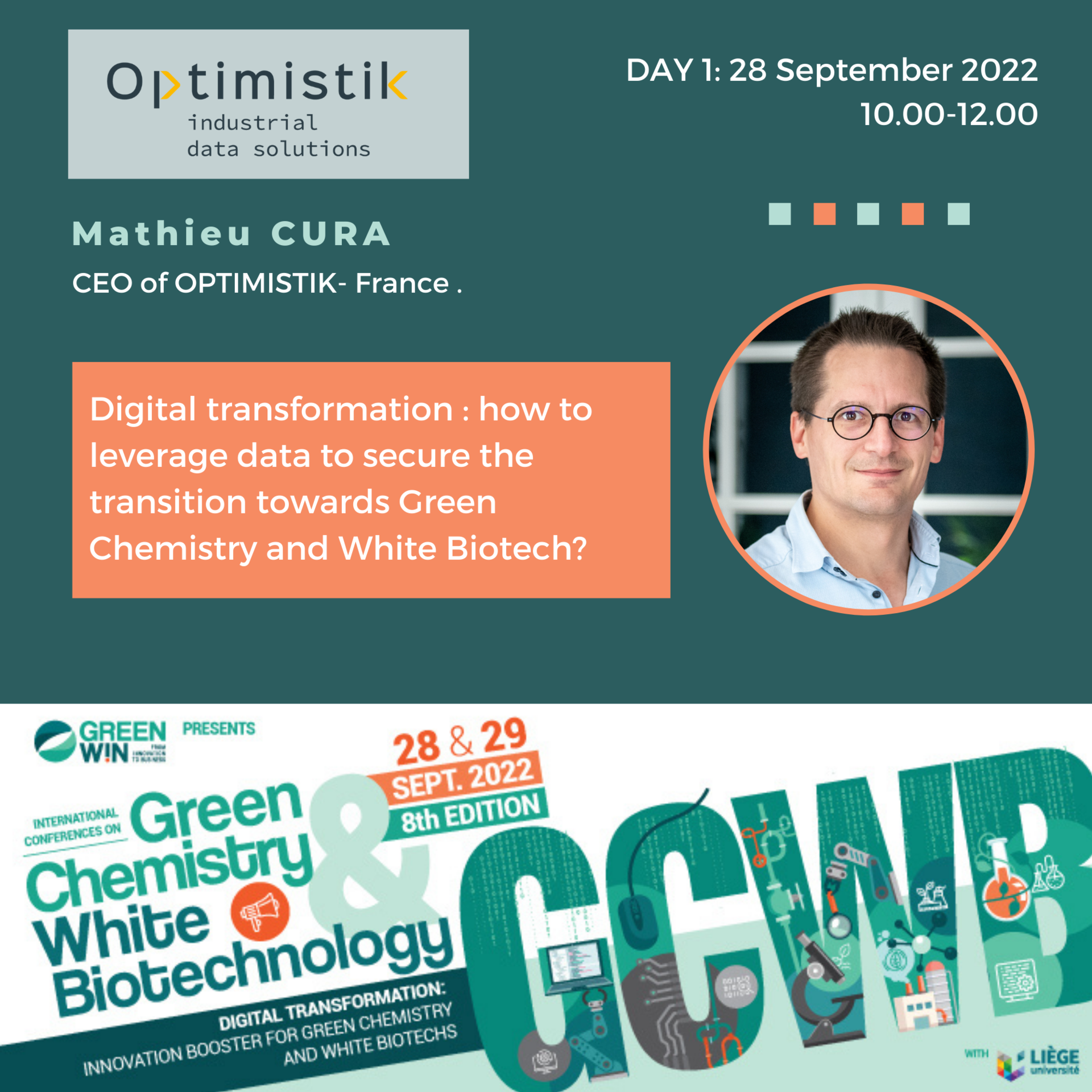 Want to know how to leverage data to secure your corporate's transition towards green chemistry and white biotech, through Digital Transformation?