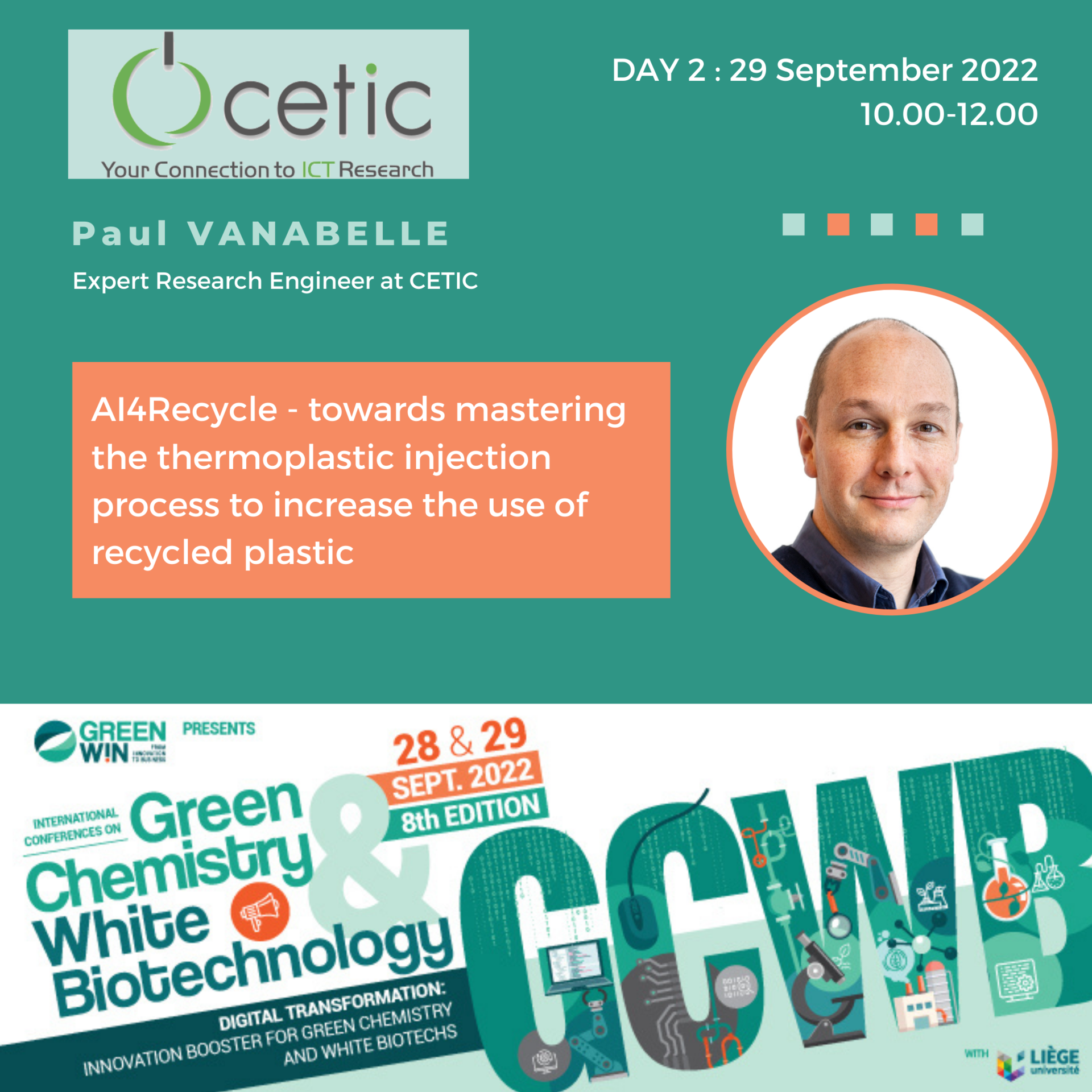 How can AI4Recycle help increasing the use of recycled plastic? To find out meet Paul VANABELLE