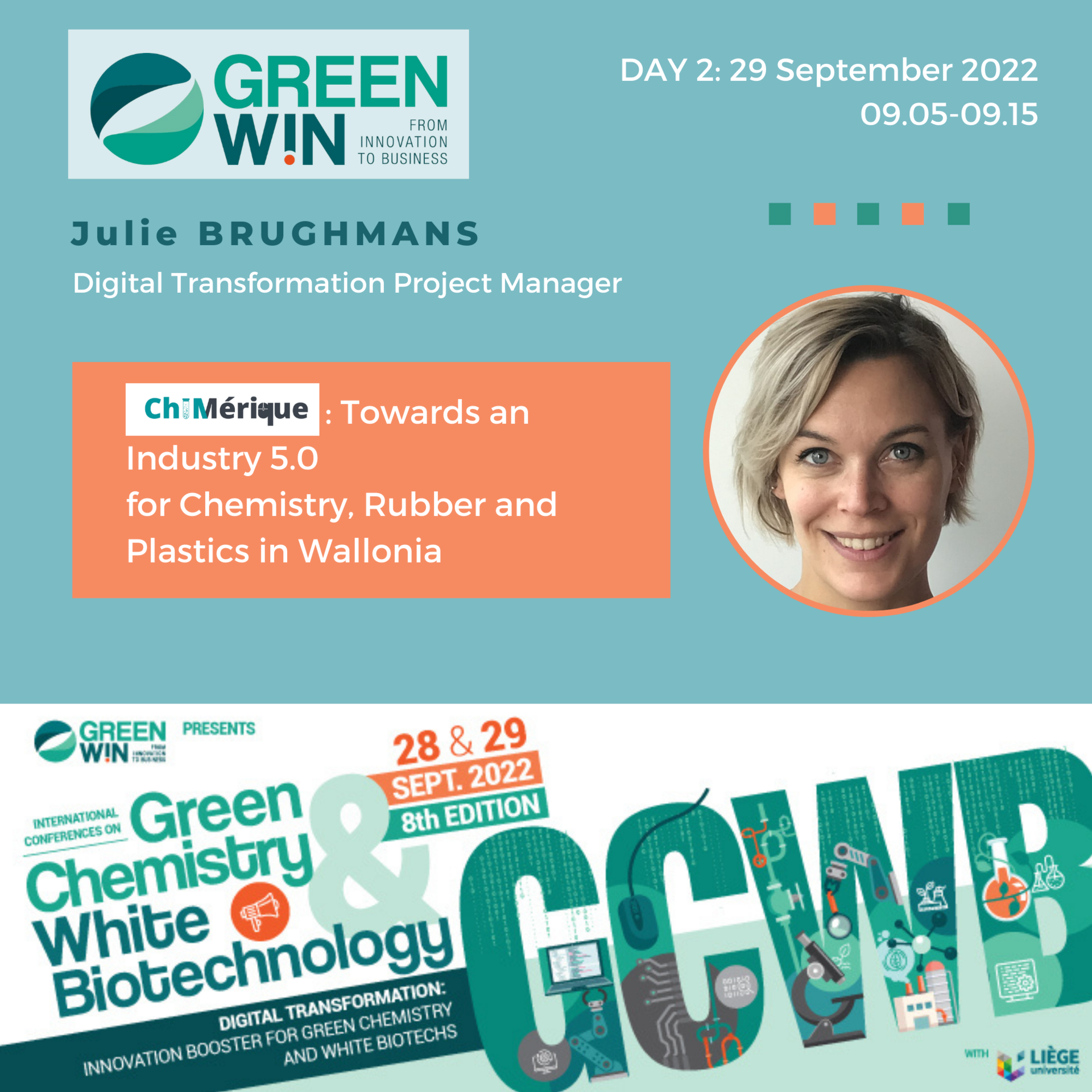 Meet Julie BRUGHMANS, Digital Transition Manager at GreenWin, and find out it all about ChiMérique