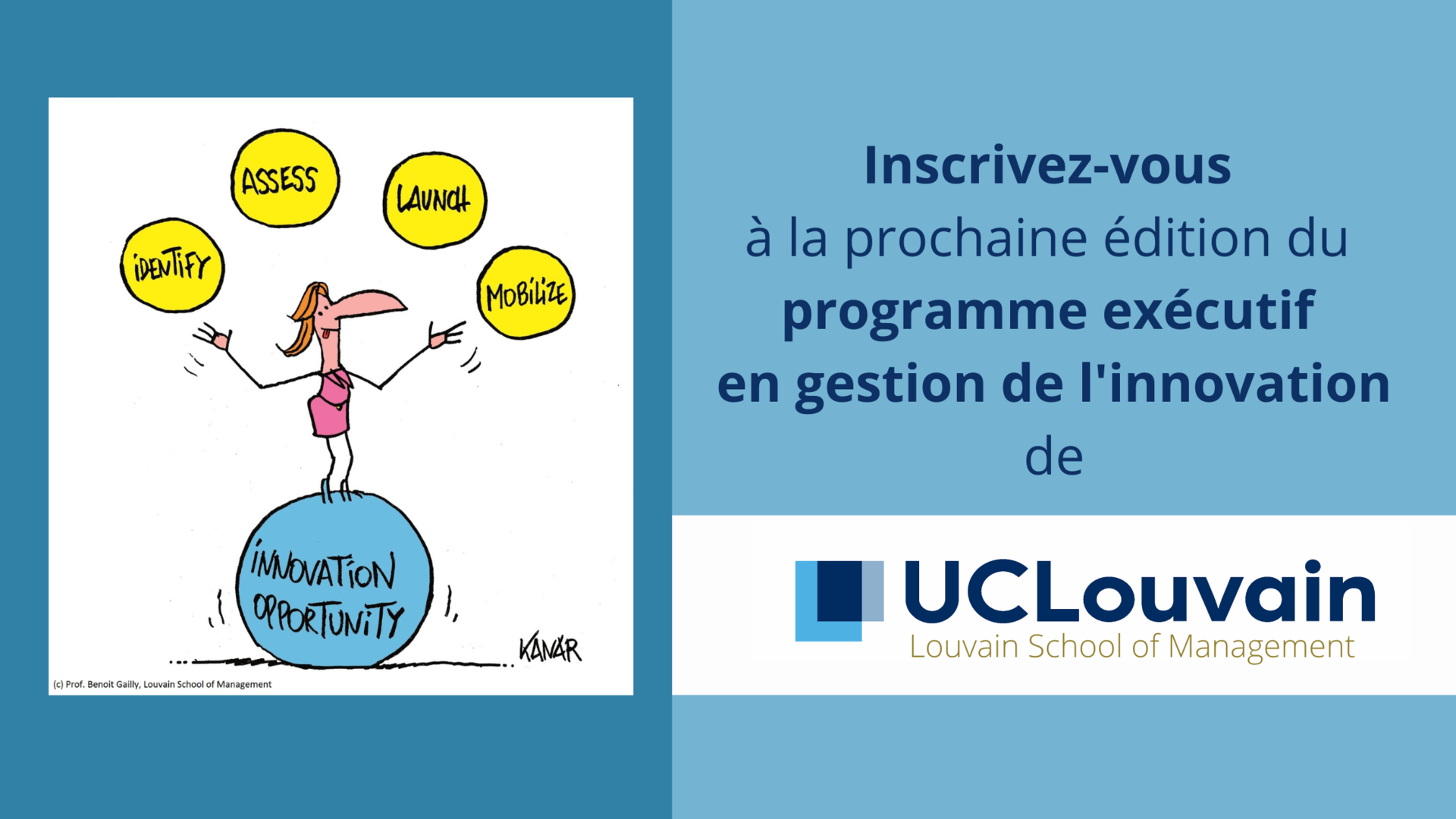 Devenez un champion de l'innovation durable, pour construire votre et notre avenir avec la Louvain School of Management