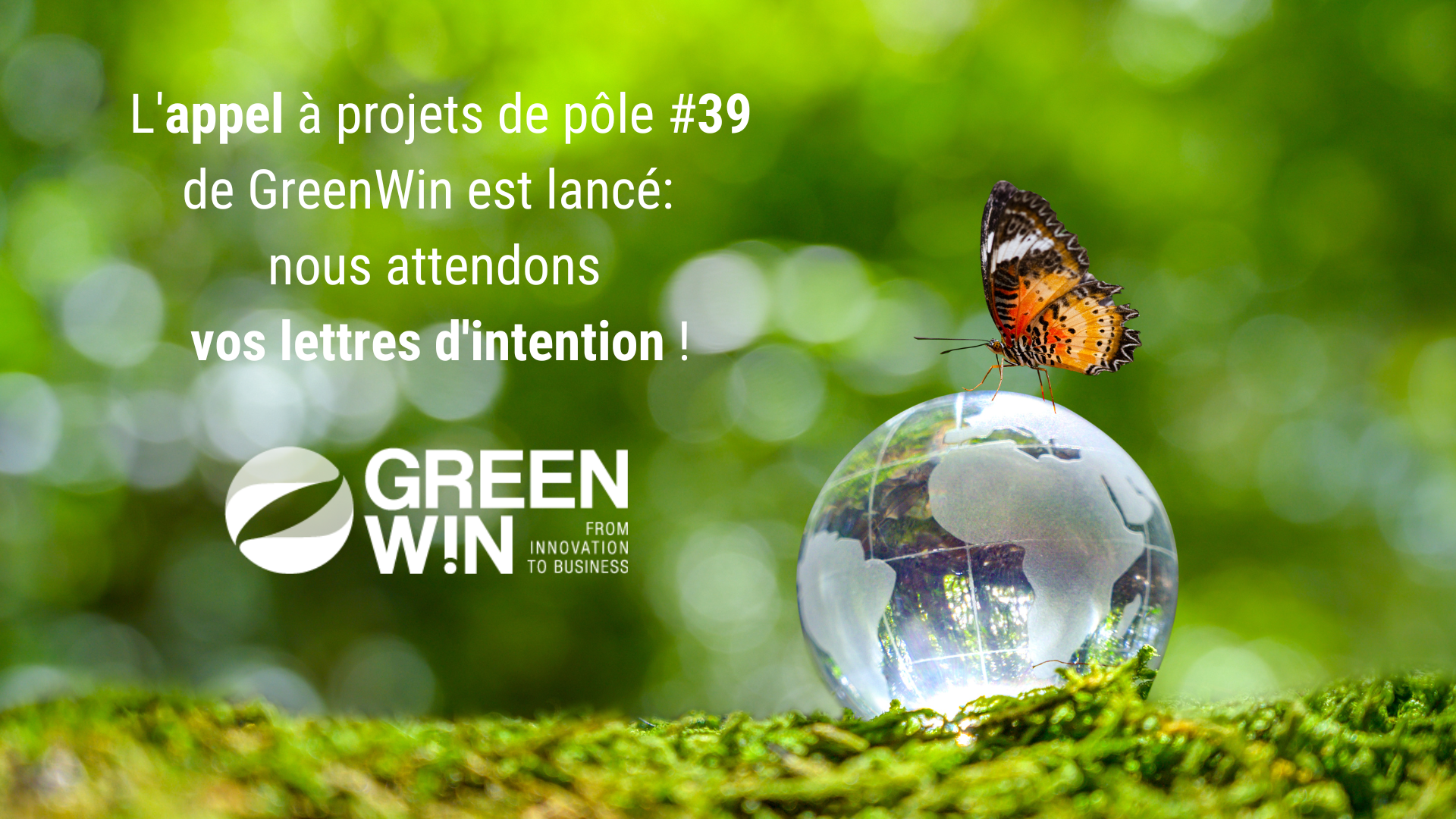 GreenWin lance l’appel à projets de pôle N°39, dont l’aboutissement aura lieu en juin 2023 !