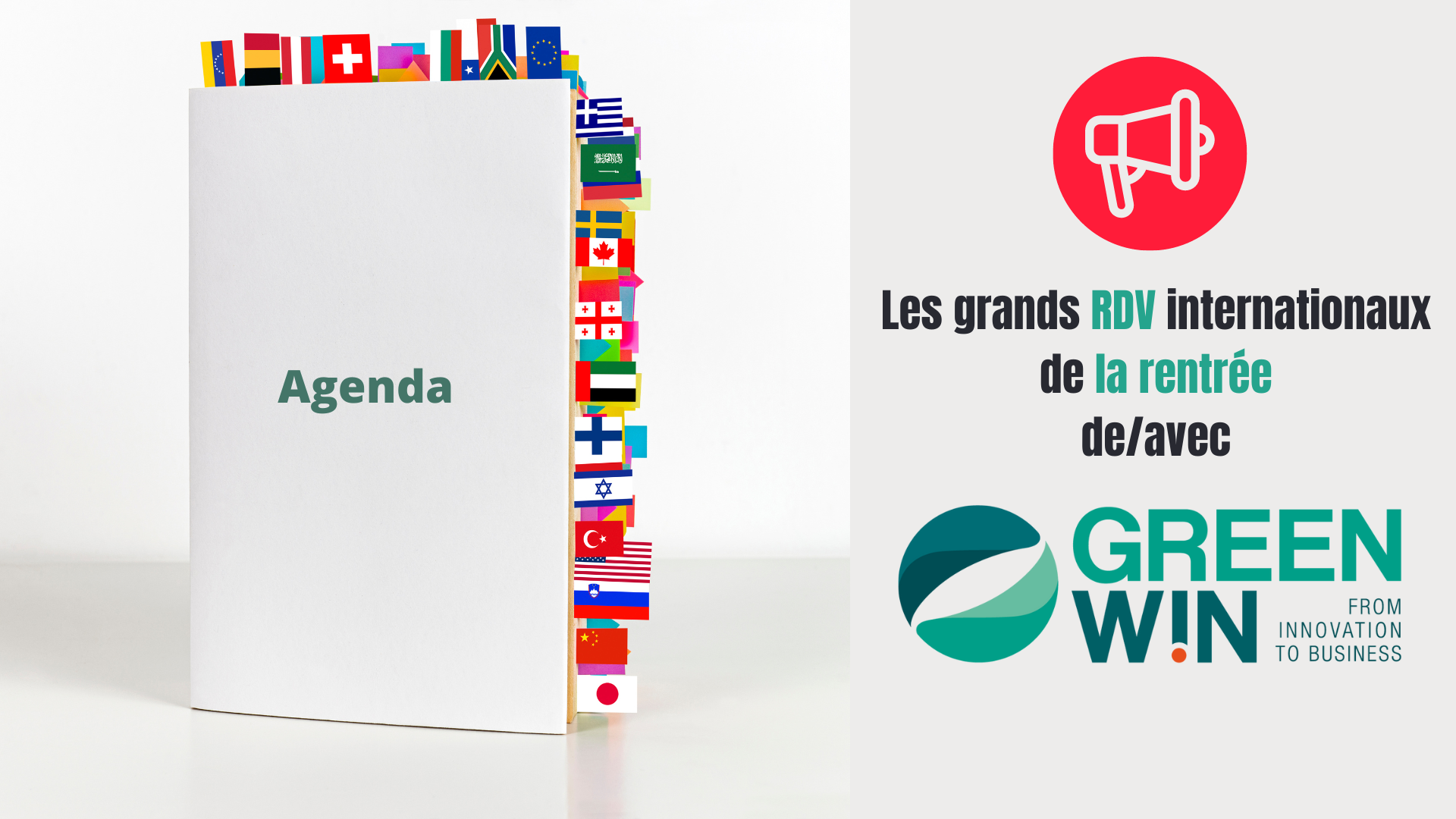 Participez aux actions internationales de GreenWin du dernier quadrimestre 2023