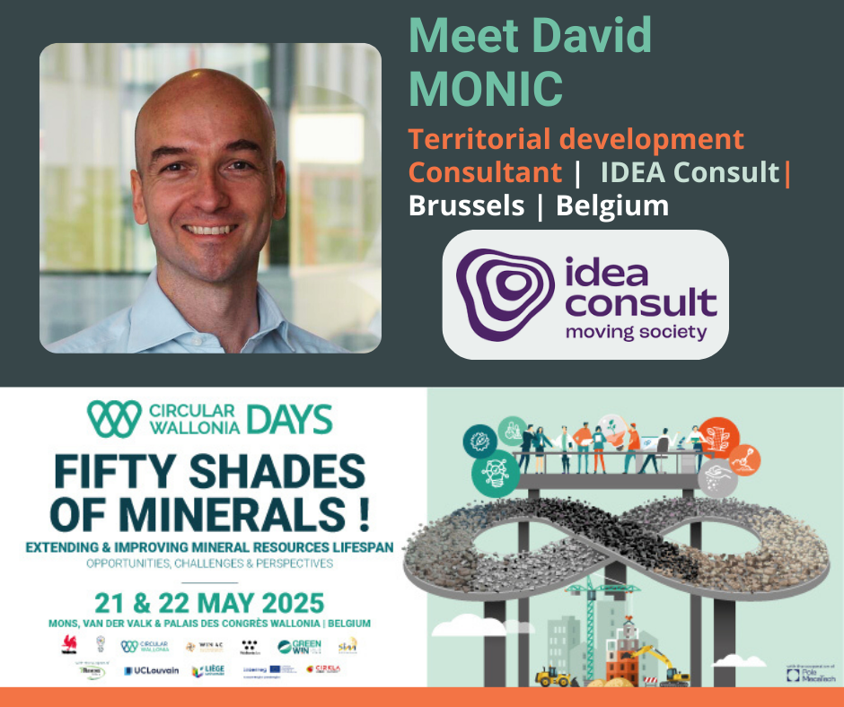 GreenWIn presents David MONIC, expert in financial modelling of the Construction value chain and circular innovations