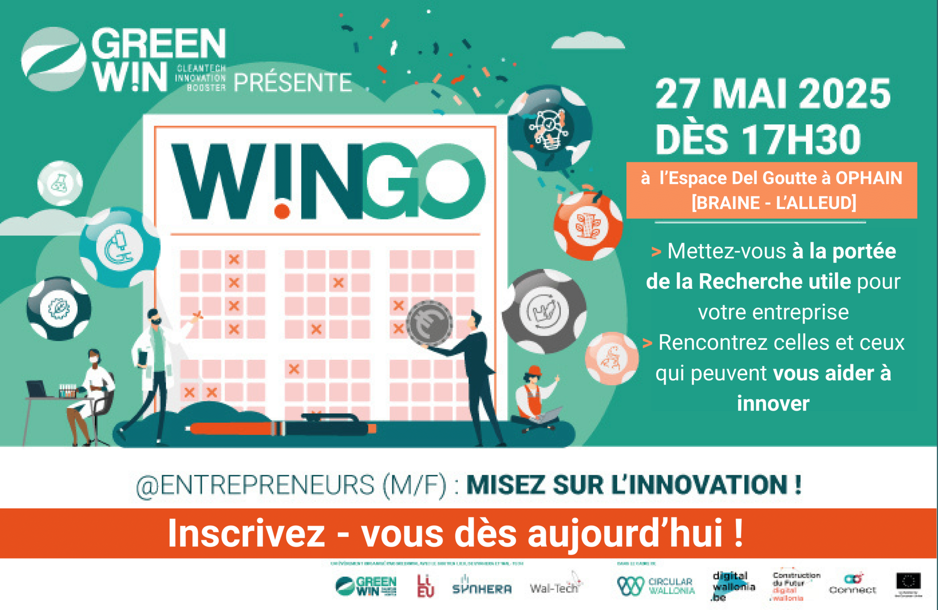 Entrepreneurs de PME : Découvrez les 10 thèmes innovants des pitches W!nGO 2025  la première édition du genre, organisé par GreenWin et ses Partenaires