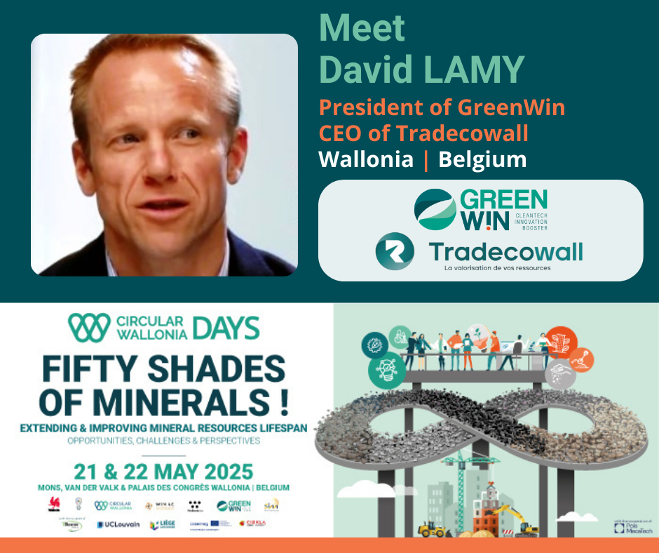 David LAMY, CEO of Tradecowall & Chairman of GreenWin welcomes participants to Circular Wallonia Days 2025