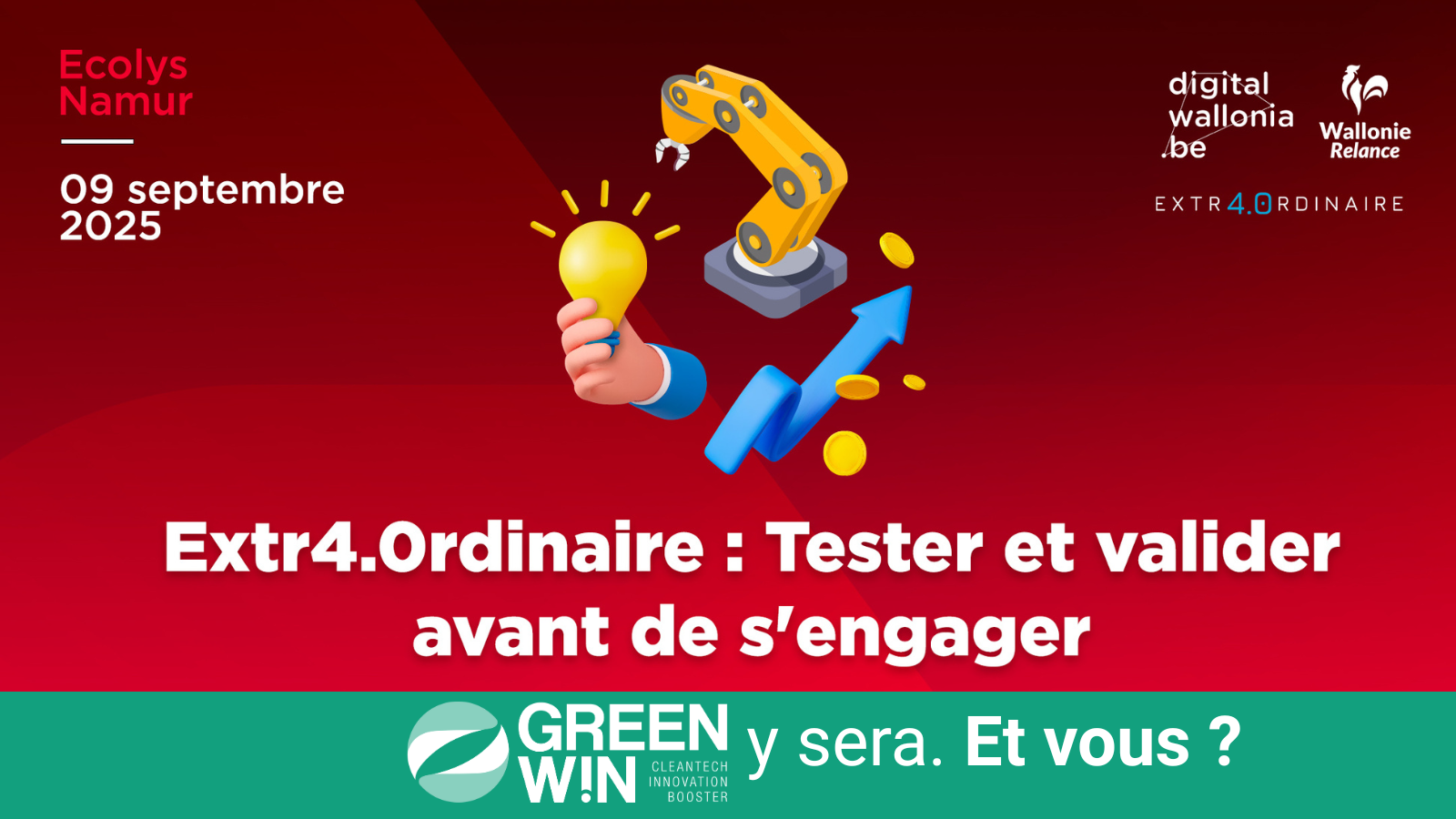 INVITATION à un Événement Extr4.0rdinaire: Tester et valider avant de s'engager !
