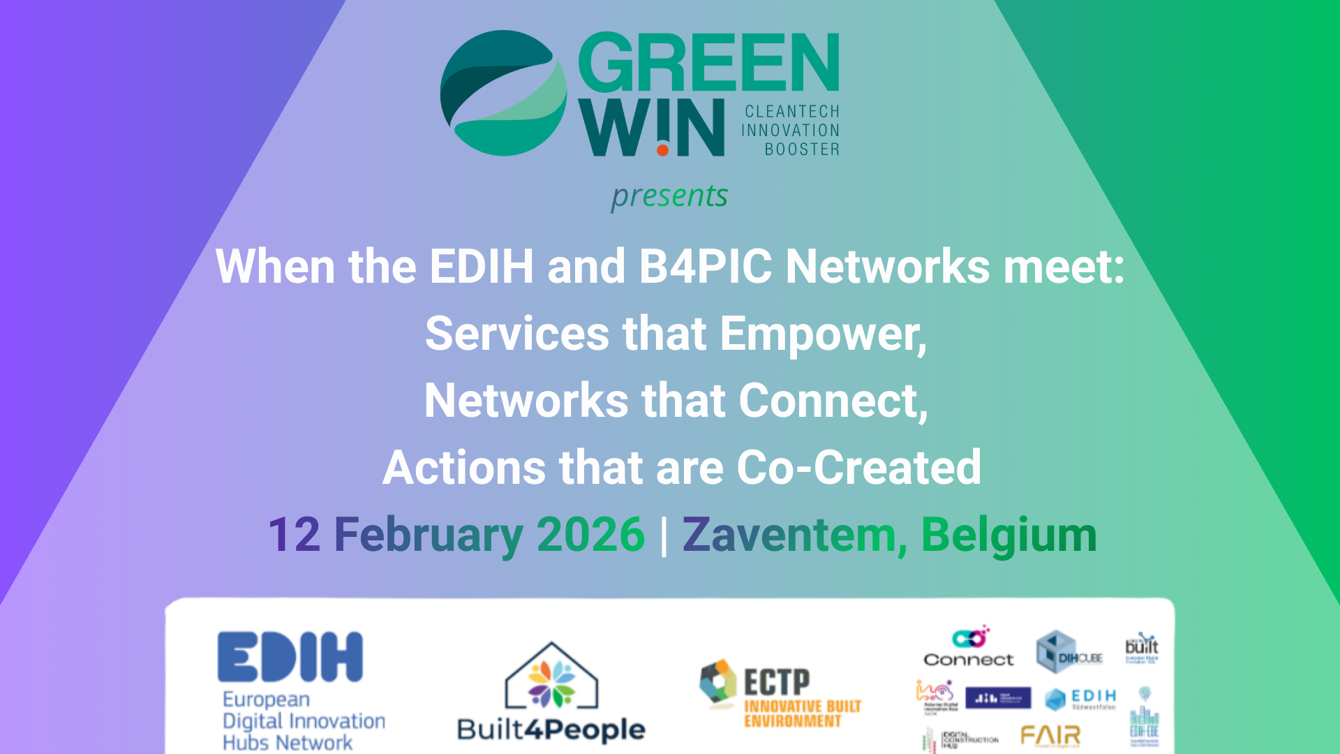 GreenWin vous donne rendez-vous  pour une journée intercluster qui fera dialoguer EDIH et B4PIC autour de la digitalisation du secteur de la construction.