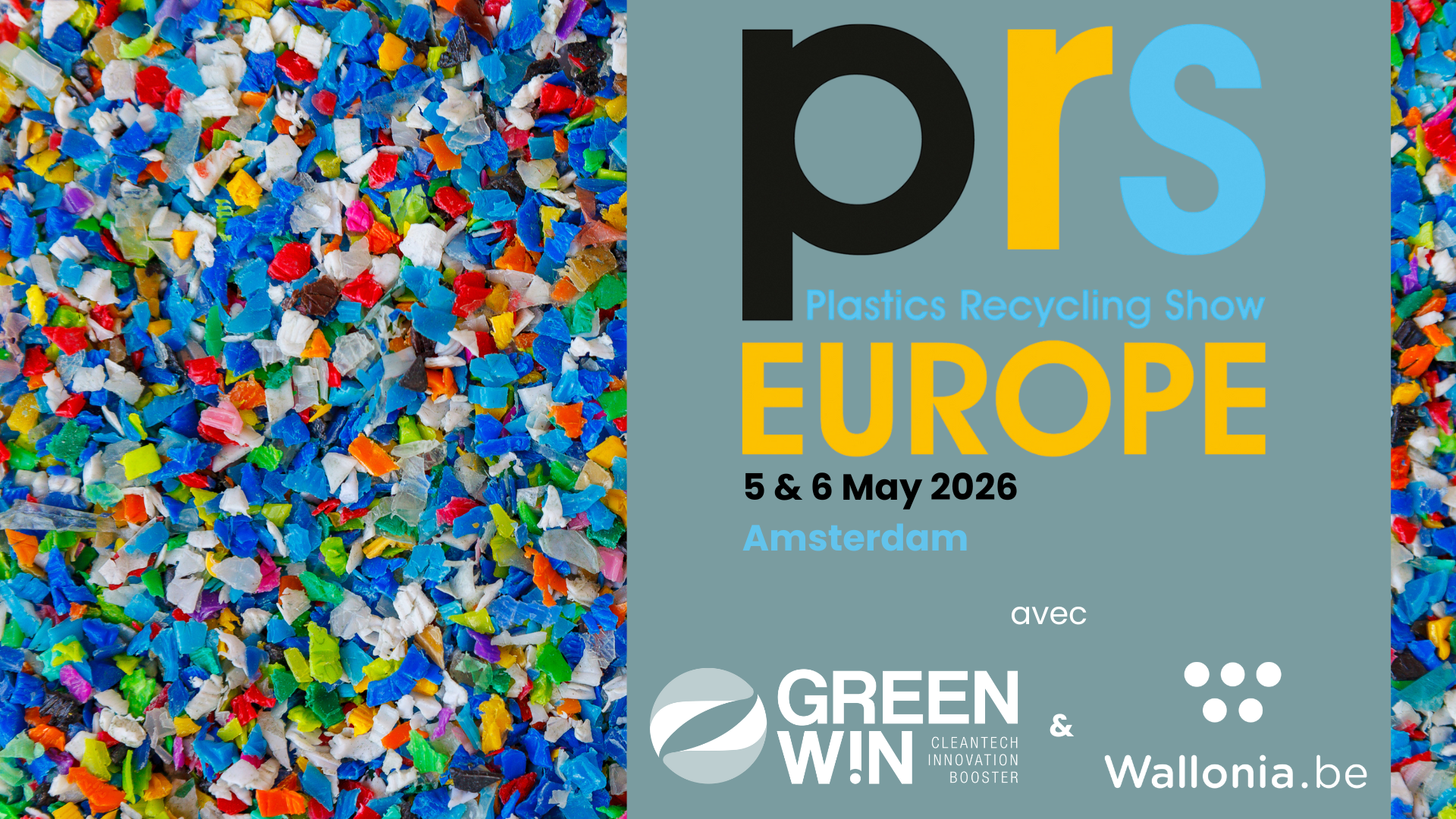 GreenWin sera présent au Plastics Recycling Show Europe (PRSE) 2026, salon incontournable du recyclage des plastiques, en partenariat avec l'AWEX.