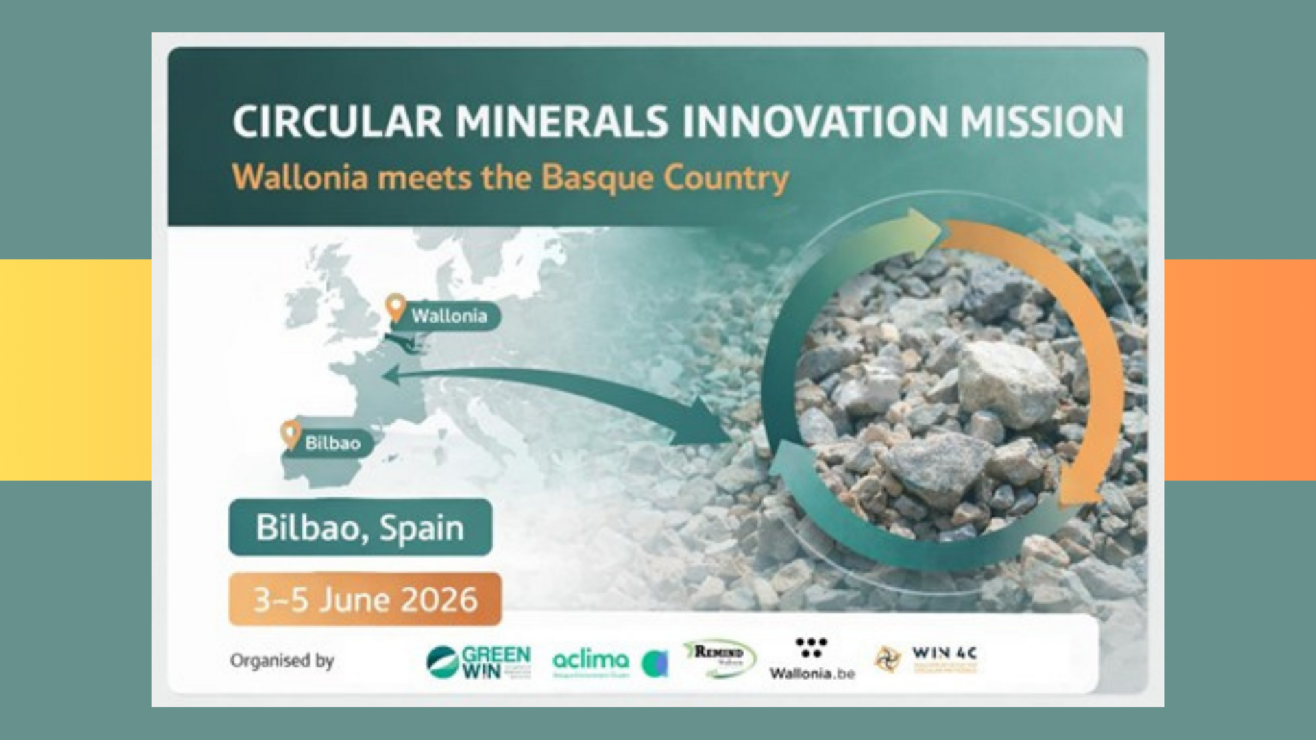 GreenWin en mission à Bilbao : un pont d’innovation entre la Wallonie et le Pays basque  pour favoriser des coopérations concrètes sur la circularité dans l’industrie minérale