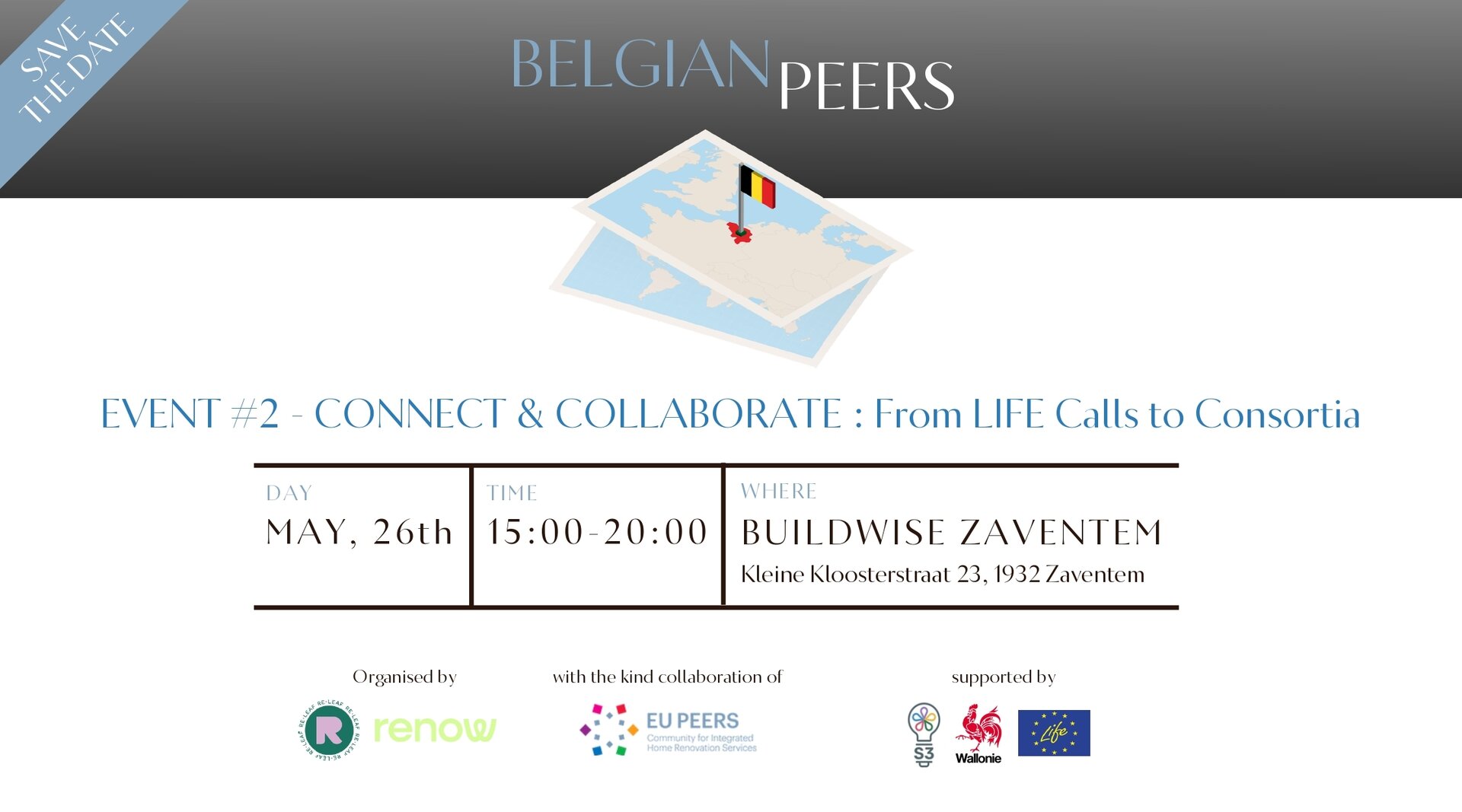 Belgian Peers Event #2 : CONNECT & COLLABORATE – From LIFE Calls to Consortia