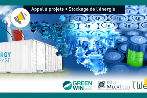 GreenWin & MecaTech lancent un appel commun sur le stockage de l’énergie, avec le soutien de TWEED, dans le cadre de l'appel 33 !