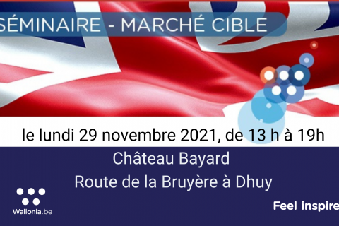 L'AWEX organise un séminaire dédié à son marché cible 2022: le Royaume-Uni