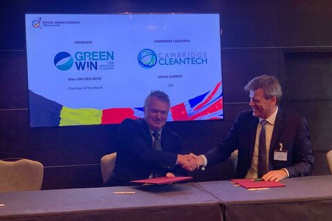 GreenWin et Cambridge Cleantech signent un accord de coopération