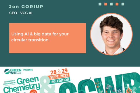 How to use AI & big data for circular transition of your Green Chemistry & White Biotech firm? To find out, meet Jon GORIUP, CEO of VCG.AI