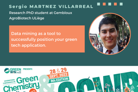 How can data mining be a tool to successfully position your green tech application? To find out, meet Sergio MARTINEZ VILLAREAL from ULiège's Gembloux Agro-Biotech