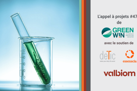 ! Molécules d’avenir ! GreenWin lance l’appel à projets 47 avec essenscia, DETIC & Valbiom