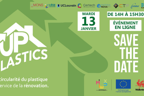 Save the date | UP_PLASTICS : l’écoconception et la circularité au service des matériaux de demain