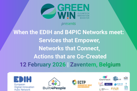 GreenWin vous donne rendez-vous  pour une journée intercluster qui fera dialoguer EDIH et B4PIC autour de la digitalisation du secteur de la construction.