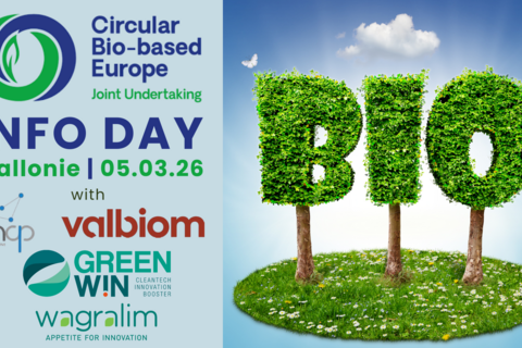 GreenWin, Wagralim, Valbiom et NCP Wallonie vous invitent à l'Info Day CBE-JU 2026 : une matinée révélatrice pour booster vos projets en bioéconomie circulaire !