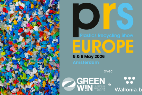 GreenWin sera présent au Plastics Recycling Show Europe (PRSE) 2026, salon incontournable du recyclage des plastiques, en partenariat avec l'AWEX.