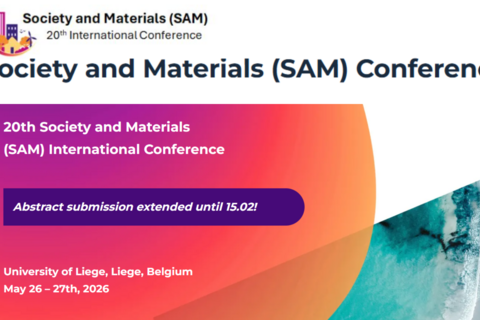 La 20e édition de la conférence internationale Society And Materials (SAM20) se tiendra les 26 et 27 mai 2026 à l’Université de Liège (ULiège).