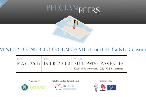 Belgian Peers Event #2 : CONNECT & COLLABORATE – From LIFE Calls to Consortia